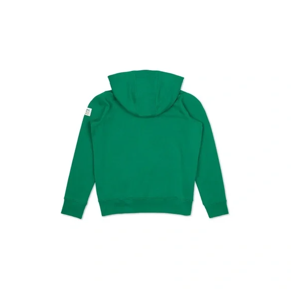Green Silk Scarf Hooded Sweatshirt